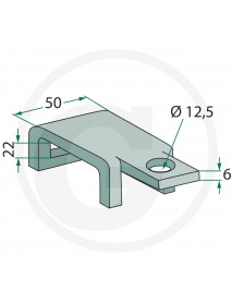 Držiak pre perá 32x10mm